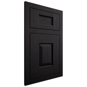 Shiloh Cabinetry Flush Inset Summit White Oak Quarter Sawn Ink Door
