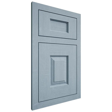 Shiloh Cabinetry Flush Inset Summit White Oak Quarter Sawn Sky Door