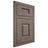 Shiloh Cabinetry Flush Inset Summit White Oak Rift Cut Clay Door
