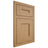 Shiloh Cabinetry Flush Inset Tahoe Alder Plain Cut Natural Door