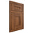 Shiloh Cabinetry Flush Inset Tahoe Hickory Plain Cut Burnt Sugar Door