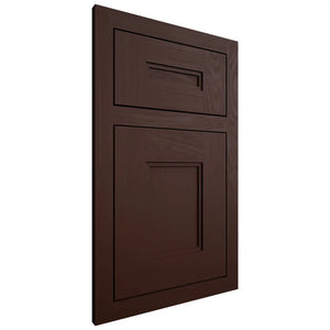 Shiloh Cabinetry Flush Inset Tahoe Maple Plain Cut Cocoa Door
