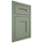 Shiloh Cabinetry Flush Inset Tahoe Poplar Plain Cut Moss Door