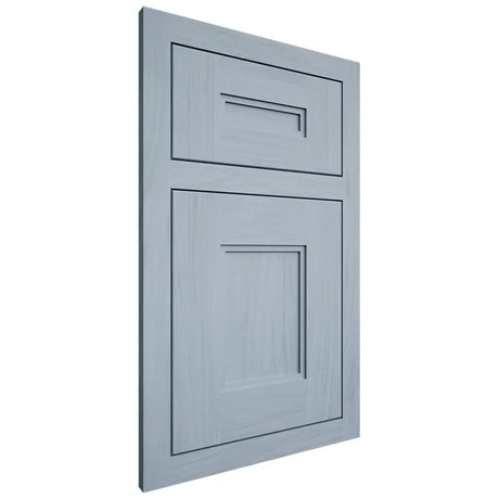 Shiloh Cabinetry Flush Inset Tahoe Poplar Plain Cut Sky Door
