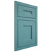 Shiloh Cabinetry Flush Inset Tahoe Red Oak Plain Cut Aqua Door