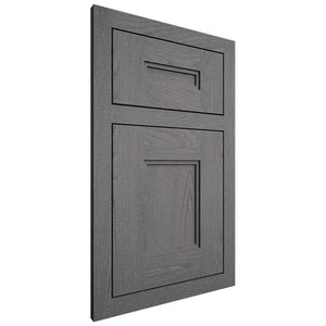 Shiloh Cabinetry Flush Inset Tahoe Red Oak Plain Cut Cadet Door