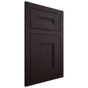 Shiloh Cabinetry Flush Inset Tahoe Red Oak Plain Cut Espresso Door