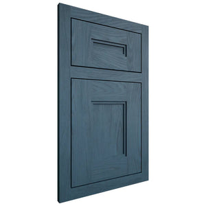 Shiloh Cabinetry Flush Inset Tahoe Red Oak Plain Cut Hudson Door
