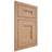 Shiloh Cabinetry Flush Inset Tahoe Red Oak Plain Cut Natural Door