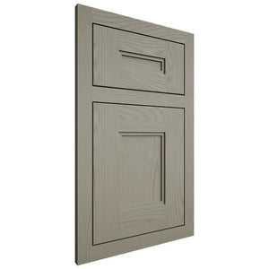 Shiloh Cabinetry Flush Inset Tahoe Red Oak Plain Cut Thyme Door
