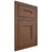 Shiloh Cabinetry Flush Inset Tahoe Walnut Plain Cut Natural Door