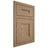 Shiloh Cabinetry Flush Inset Tahoe White Oak Plain Cut Natural Door
