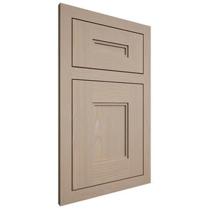 Shiloh Cabinetry Flush Inset Tahoe White Oak Plain Cut Straw Door