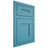 Shiloh Cabinetry Flush Inset Tahoe White Oak Quarter Sawn Aqua Door