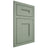 Shiloh Cabinetry Flush Inset Tahoe White Oak Quarter Sawn Moss Door