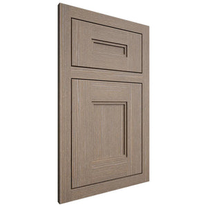 Shiloh Cabinetry Flush Inset Tahoe White Oak Rift Cut Almond Door