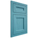 Shiloh Cabinetry Flush Inset Ward Alder Plain Cut Aqua Door
