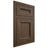 Shiloh Cabinetry Flush Inset Ward Alder Plain Cut Caviar Door