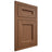 Shiloh Cabinetry Flush Inset Ward Alder Plain Cut Cola Door
