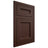 Shiloh Cabinetry Flush Inset Ward Alder Plain Cut Umber Door