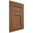 Shiloh Cabinetry Flush Inset Ward Alder Plain Cut Walnut Door