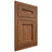Shiloh Cabinetry Flush Inset Ward Cherry Plain Cut Carob Door
