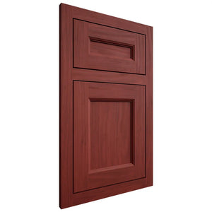 Shiloh Cabinetry Flush Inset Ward Cherry Plain Cut Red Door