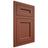 Shiloh Cabinetry Flush Inset Ward Maple Plain Cut Cayenne Door