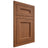 Shiloh Cabinetry Flush Inset Ward Red Oak Plain Cut Braun Door