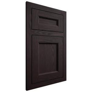 Shiloh Cabinetry Flush Inset Ward Red Oak Plain Cut Espresso Door