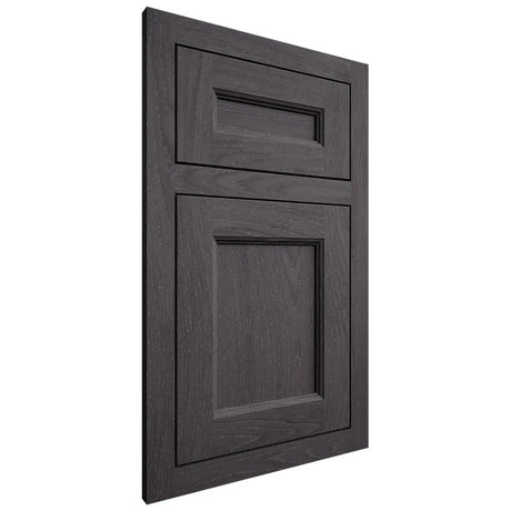 Shiloh Cabinetry Flush Inset Ward Red Oak Plain Cut Harbor Door