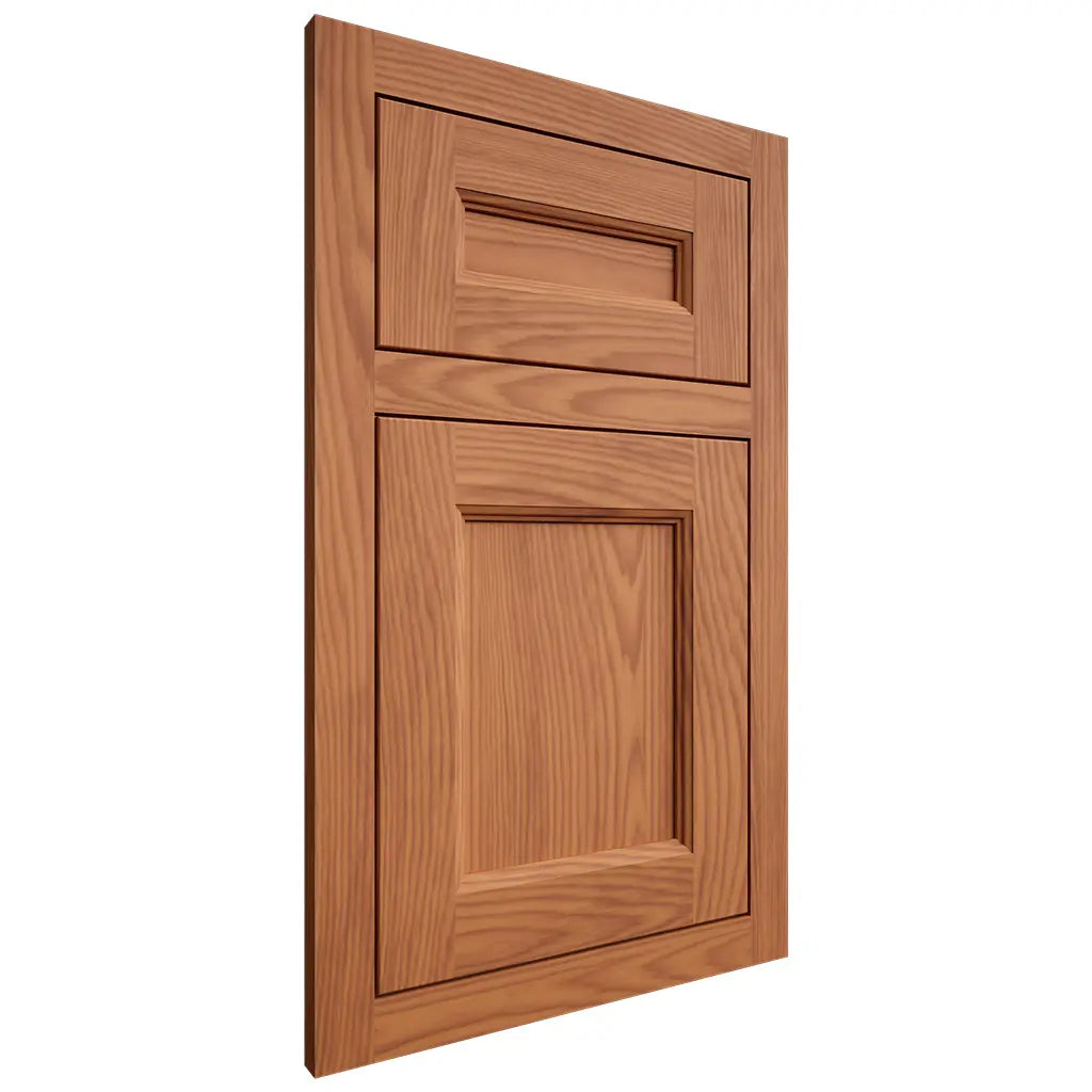 Shiloh Cabinetry Flush Inset Ward Red Oak Plain Cut Harvest Door