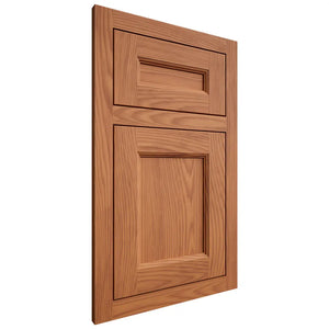 Shiloh Cabinetry Flush Inset Ward Red Oak Plain Cut Harvest Door