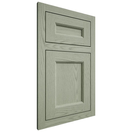 Shiloh Cabinetry Flush Inset Ward Red Oak Plain Cut Moss Door