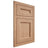 Shiloh Cabinetry Flush Inset Ward Red Oak Plain Cut Natural Door