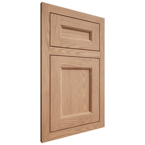 Shiloh Cabinetry Flush Inset Ward Red Oak Plain Cut Natural Door