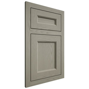 Shiloh Cabinetry Flush Inset Ward Red Oak Plain Cut Thyme Door