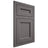 Shiloh Cabinetry Flush Inset Ward Walnut Plain Cut Cadet Door