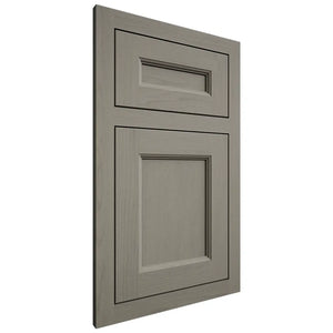 Shiloh Cabinetry Flush Inset Ward Walnut Plain Cut Thyme Door