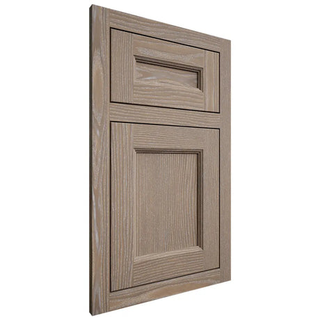 Shiloh Cabinetry Flush Inset Ward White Oak Plain Cut Almond Door