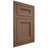 Shiloh Cabinetry Flush Inset Ward White Oak Plain Cut Autumn Door