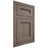 Shiloh Cabinetry Flush Inset Ward White Oak Plain Cut Clay Door