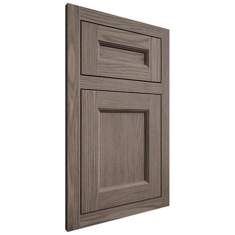 Shiloh Cabinetry Flush Inset Ward White Oak Plain Cut Clay Door