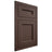 Shiloh Cabinetry Flush Inset Ward White Oak Plain Cut Dusk Door