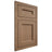 Shiloh Cabinetry Flush Inset Ward White Oak Plain Cut Medium Door