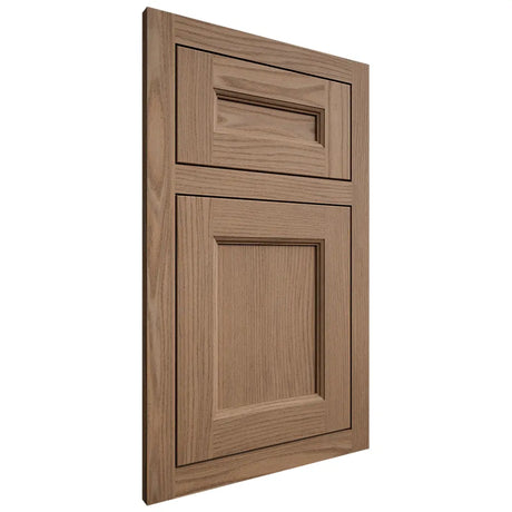 Shiloh Cabinetry Flush Inset Ward White Oak Plain Cut Medium Door