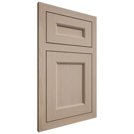 Shiloh Cabinetry Flush Inset Ward White Oak Plain Cut Straw Door