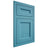 Shiloh Cabinetry Flush Inset Ward White Oak Quarter Sawn Aqua Door