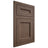 Shiloh Cabinetry Flush Inset Ward White Oak Quarter Sawn Mineral Door