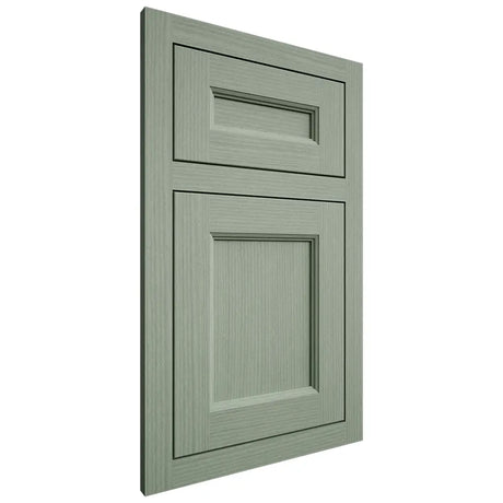 Shiloh Cabinetry Flush Inset Ward White Oak Rift Cut Moss Door